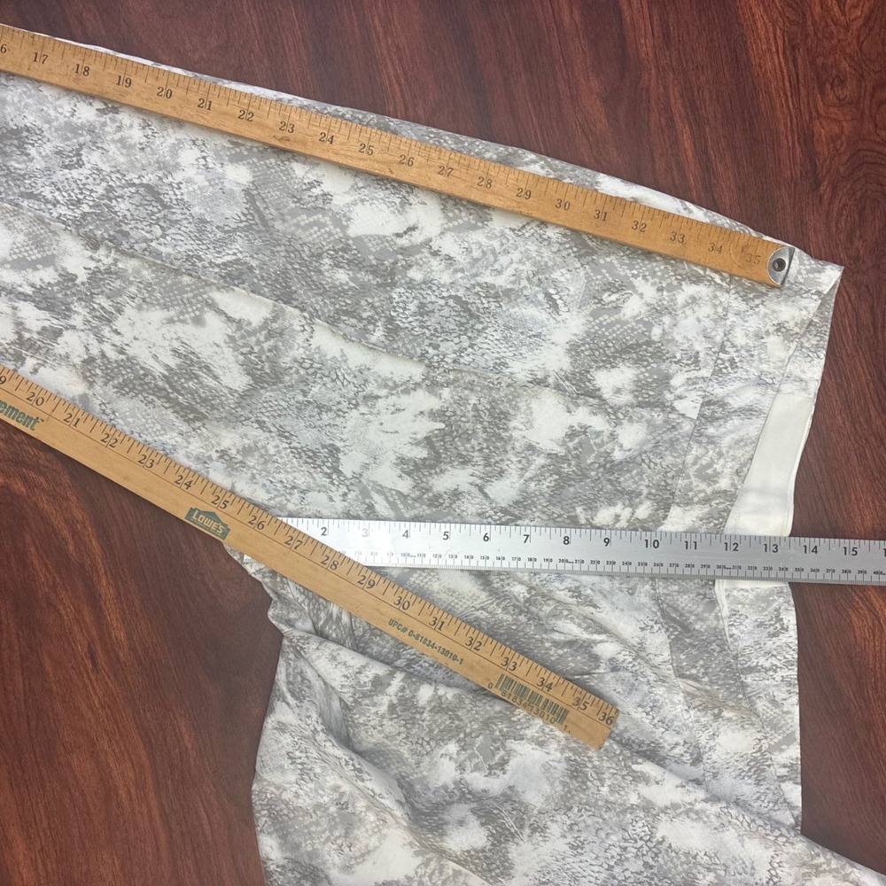Abbey Glass Tapered Pants Womens 6 Grey Snakeskin Print Excellent High Rise Zip - Picture 6 of 9